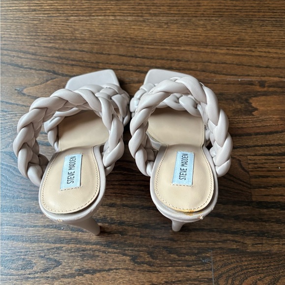 Steve Madden | Women's Braided Sandals | Nude | 9 - Picture 3 of 7